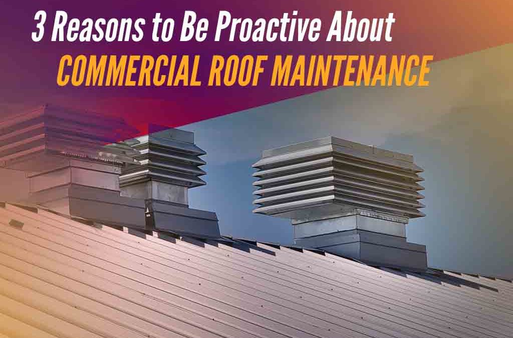 3 Reasons to Be Proactive About Commercial Roof Maintenance